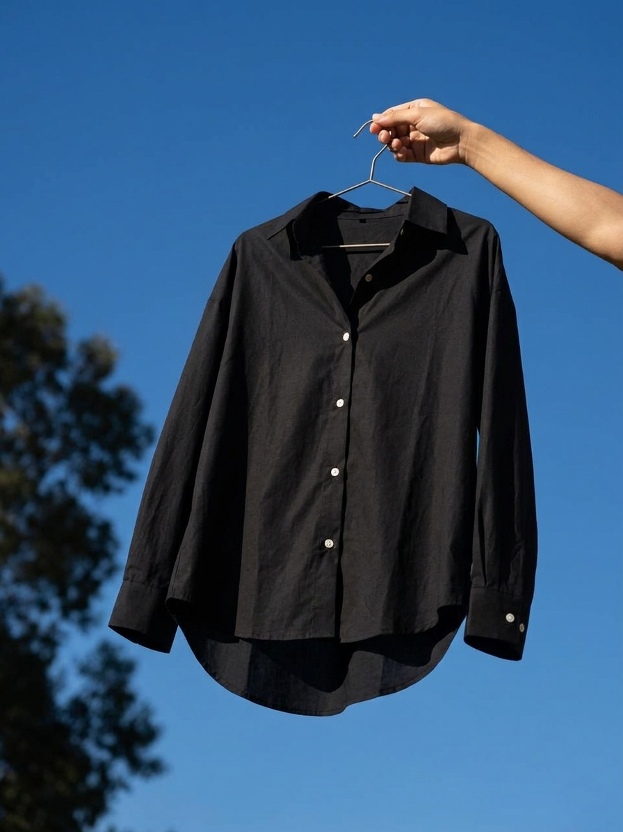 SAAYA – Black High-Low Shirt